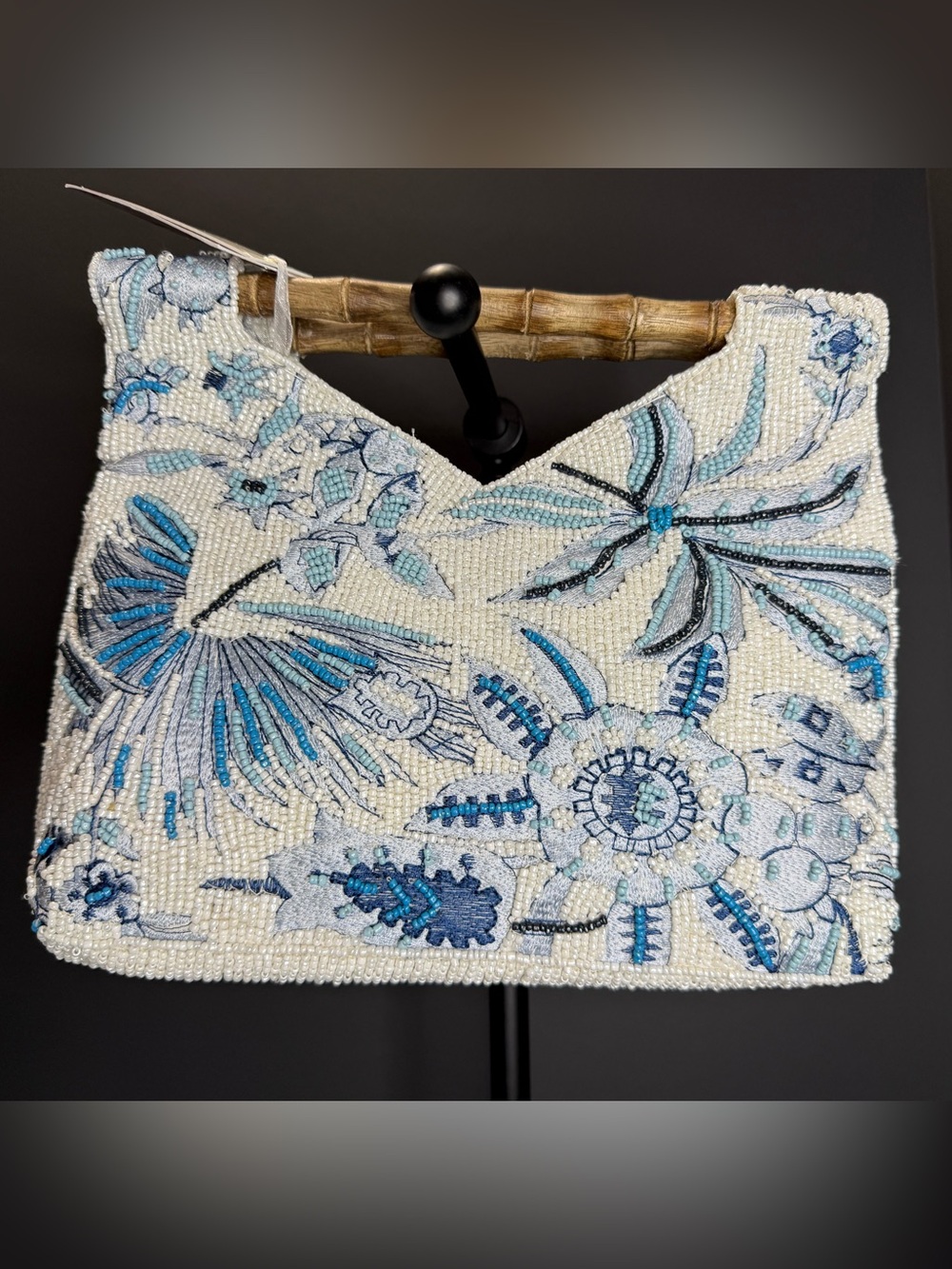 New Viral Beaded Purse Bag Made in India Summer Resort Novelty Floral Embroidery
